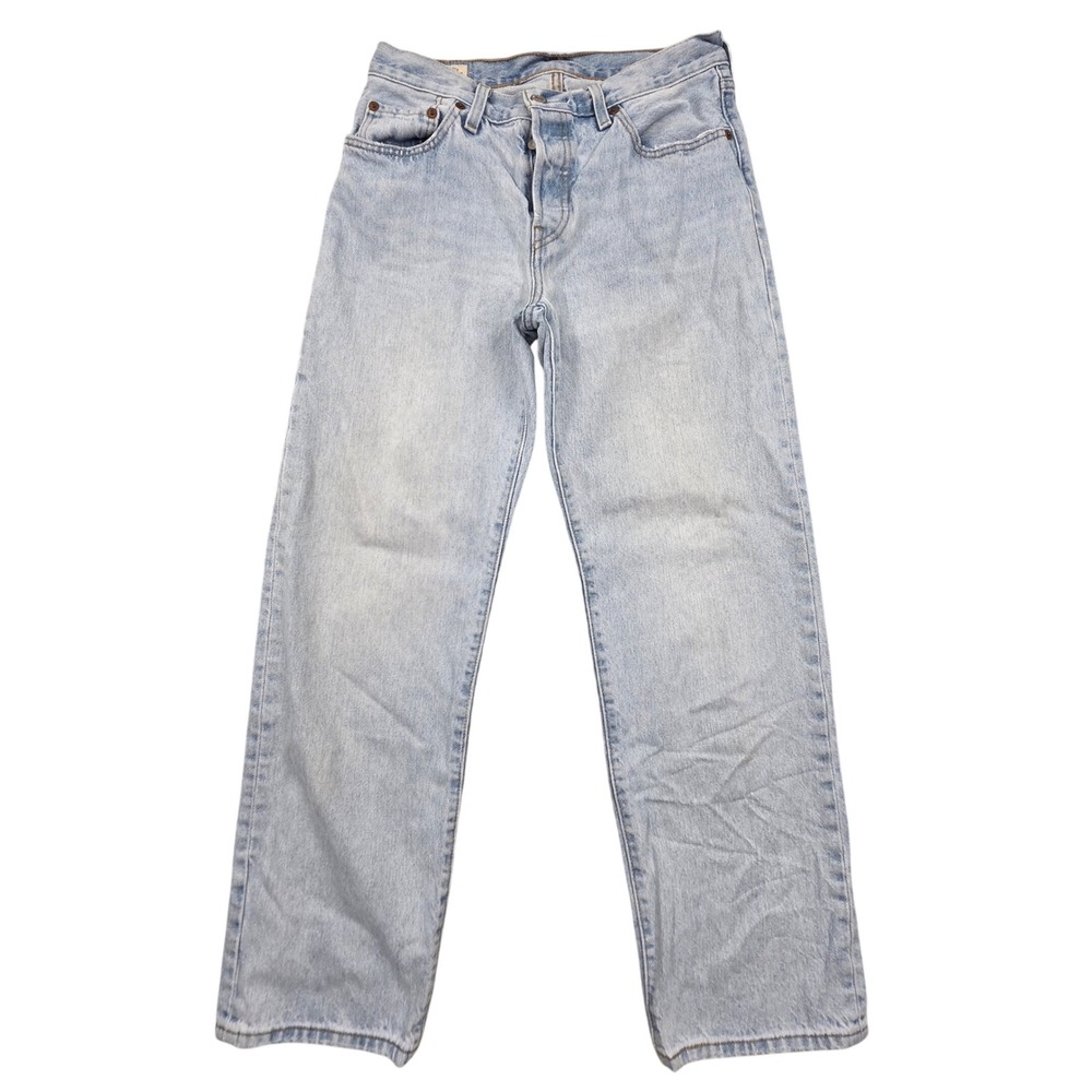 Levis 501 Original Premium Light Wash Button Fly Jeans 27x30 (Fit 29x30) Fade